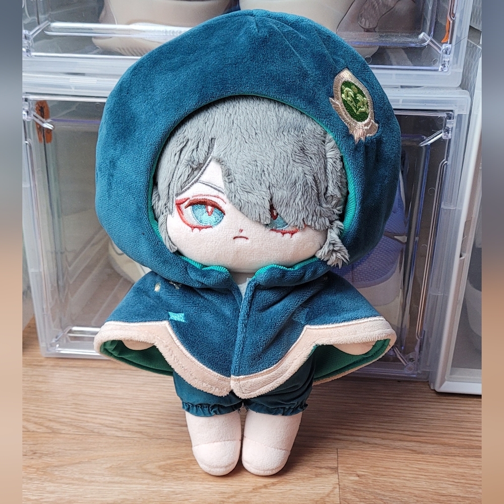 Plush Hooded Doll - Teal Hooded Kids Toy